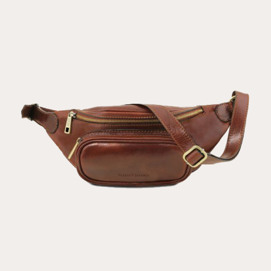 Tuscany Leather Brown Leather Bum Bag
