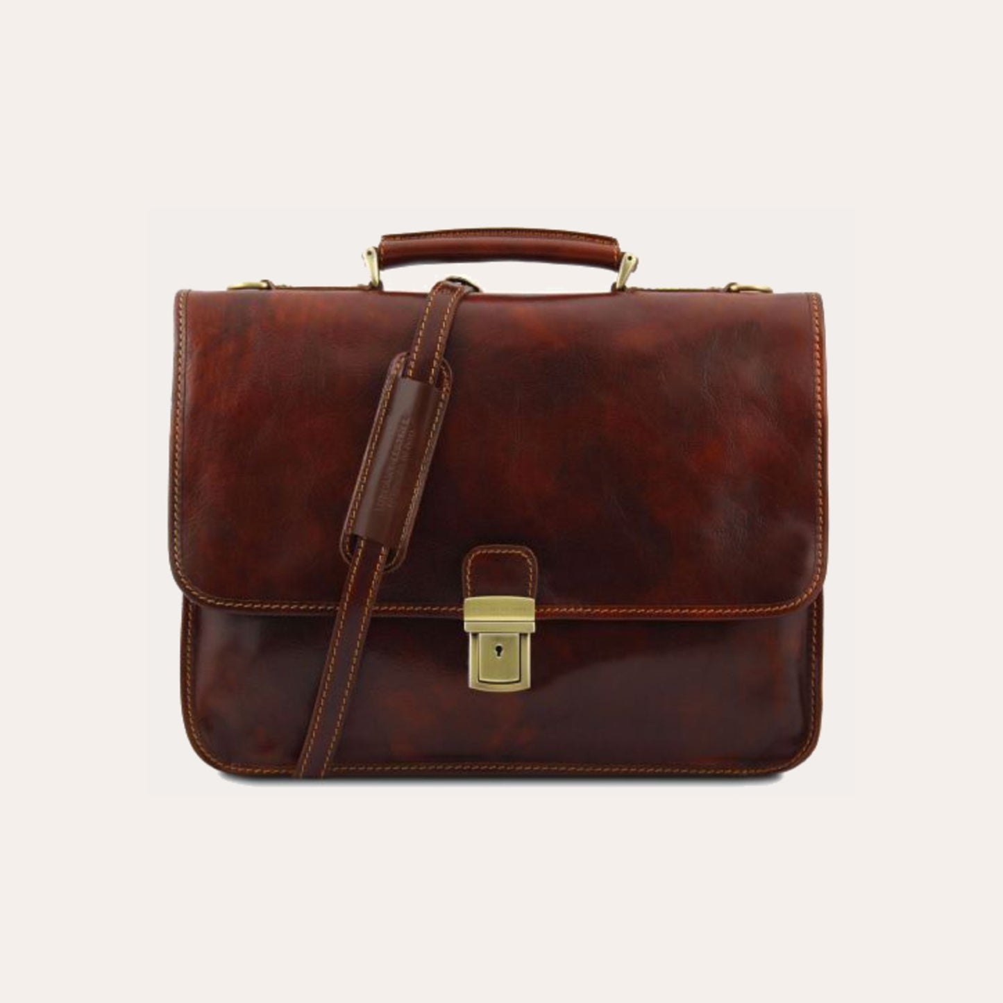 Tuscany Leather Brown Leather Briefcase