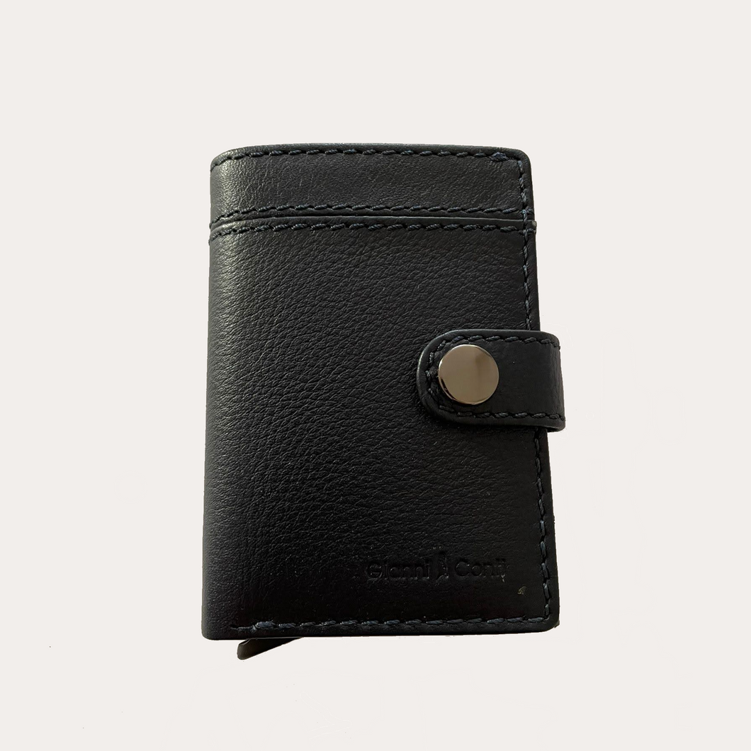Gianni Conti Navy RFID Leather Wallet