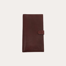 Load image into Gallery viewer, Maroon Vacchetta Leather Travel Wallet
