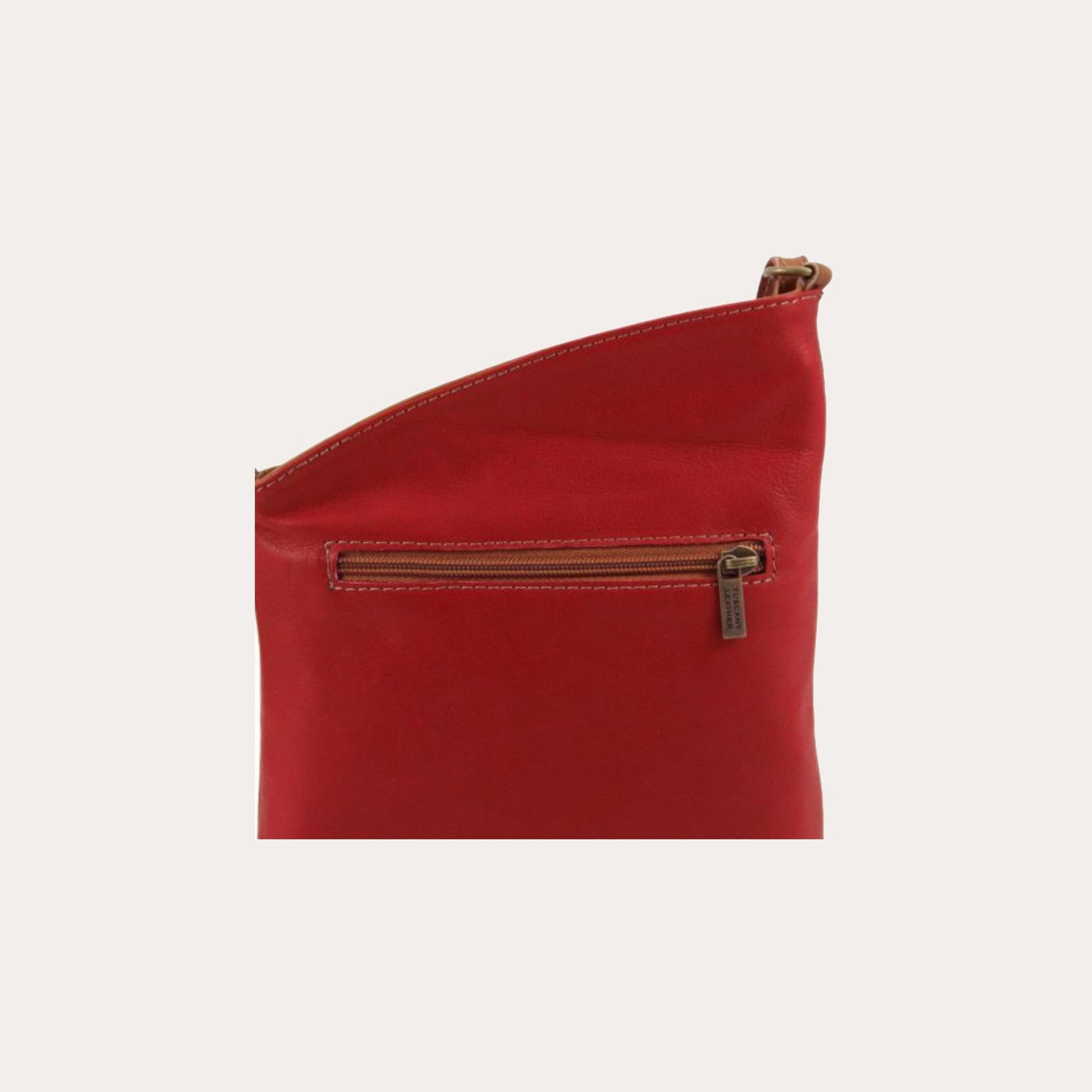Tuscany Leather Lipstick Red Mini Soft Leather Cross Bag