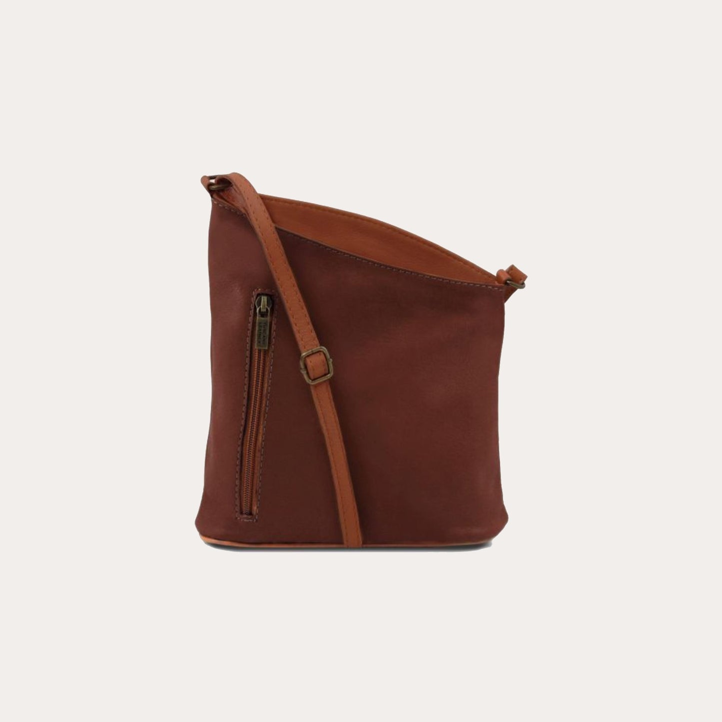 Tuscany Leather Brown Mini Soft Leather Cross Bag