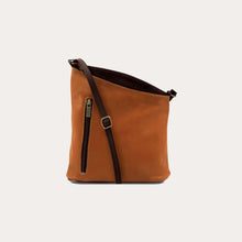 Load image into Gallery viewer, Tuscany Leather Cognac Mini Soft Leather Cross Bag
