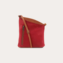 Load image into Gallery viewer, Tuscany Leather Lipstick Red Mini Soft Leather Cross Bag
