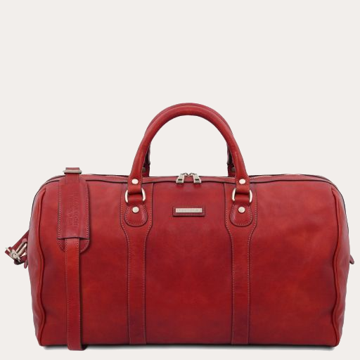 Tuscany Leather Red Leather Travel Bag