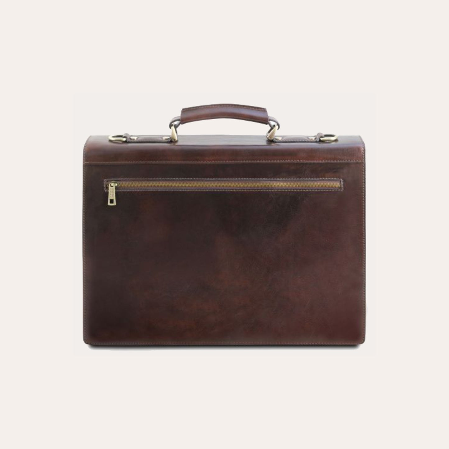 Tuscany Leather Black Leather Briefcase