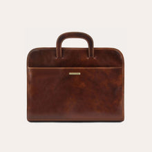 Load image into Gallery viewer, Tuscany Leather Brown Leather Document Briefcase
