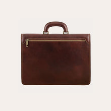 Load image into Gallery viewer, Tuscany Leather Brown Leather Document Briefcase
