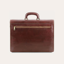 Load image into Gallery viewer, Tuscany Leather Black Leather Briefcase
