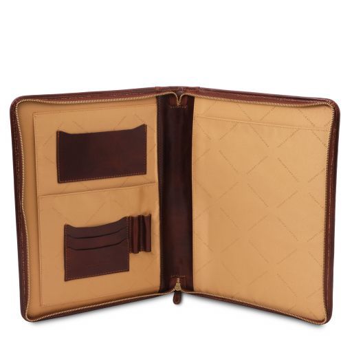 Tuscany Leather Brown Leather A4 Folio