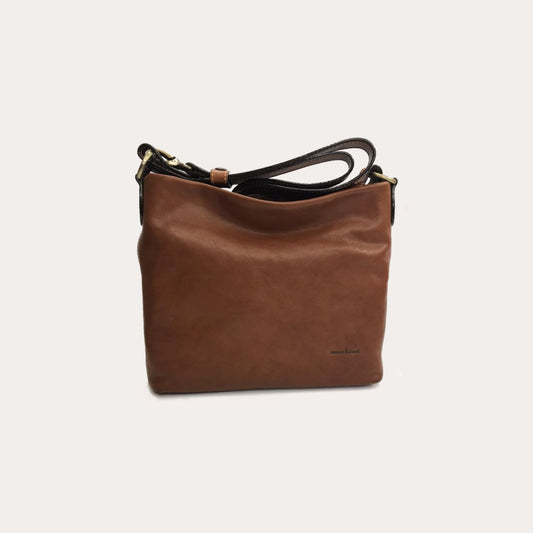 Gianni Conti Tan Leather Bag