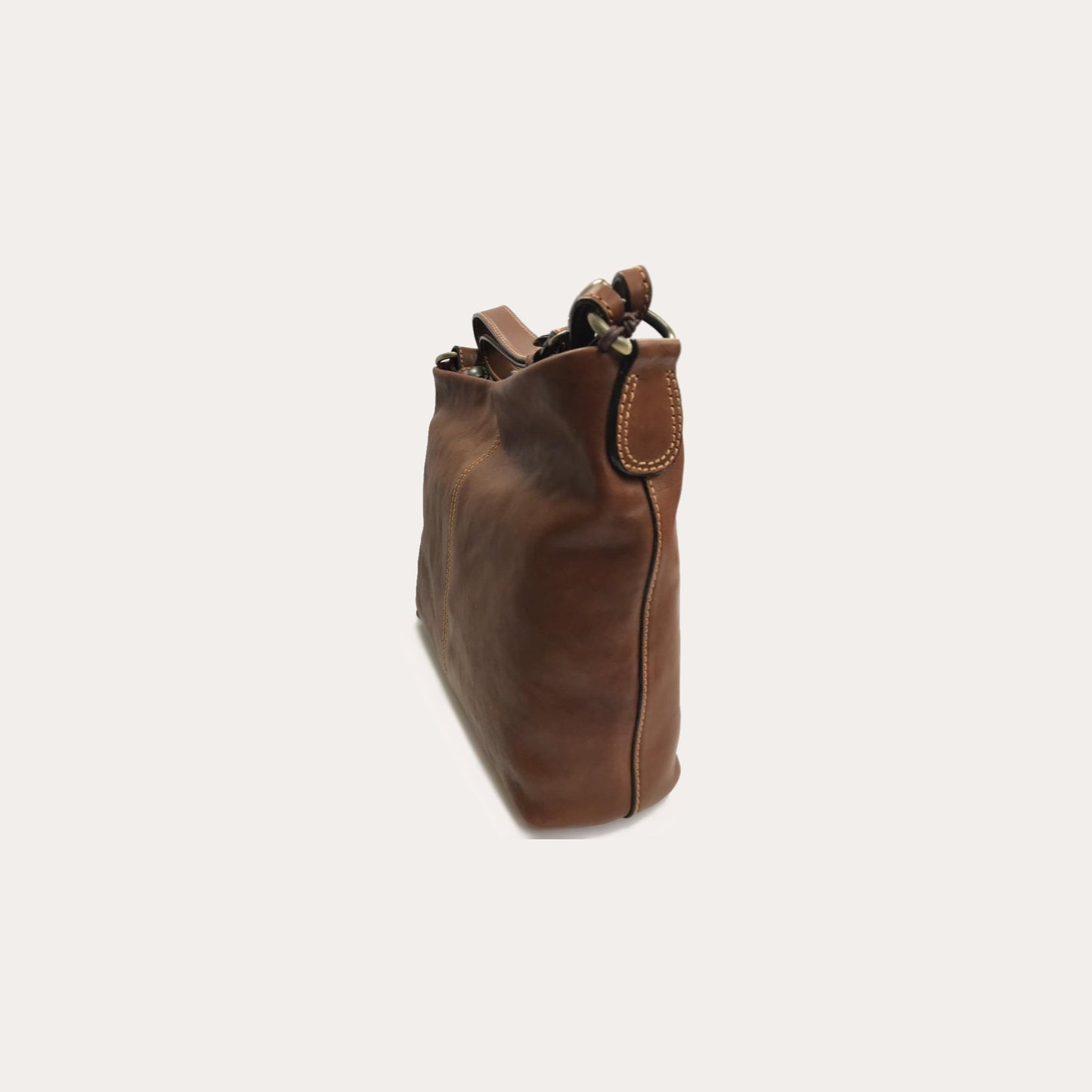 Gianni Conti Tan Leather Bag