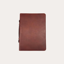 Load image into Gallery viewer, Vacchetta Maroon Leather A4 Folio with Handle
