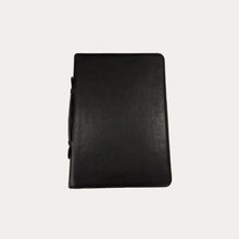 Load image into Gallery viewer, Vacchetta Black Leather A4 Folio with Handle

