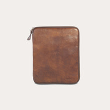 Load image into Gallery viewer, Chiarugi Brown Leather A5 Notes and Tablet Holder

