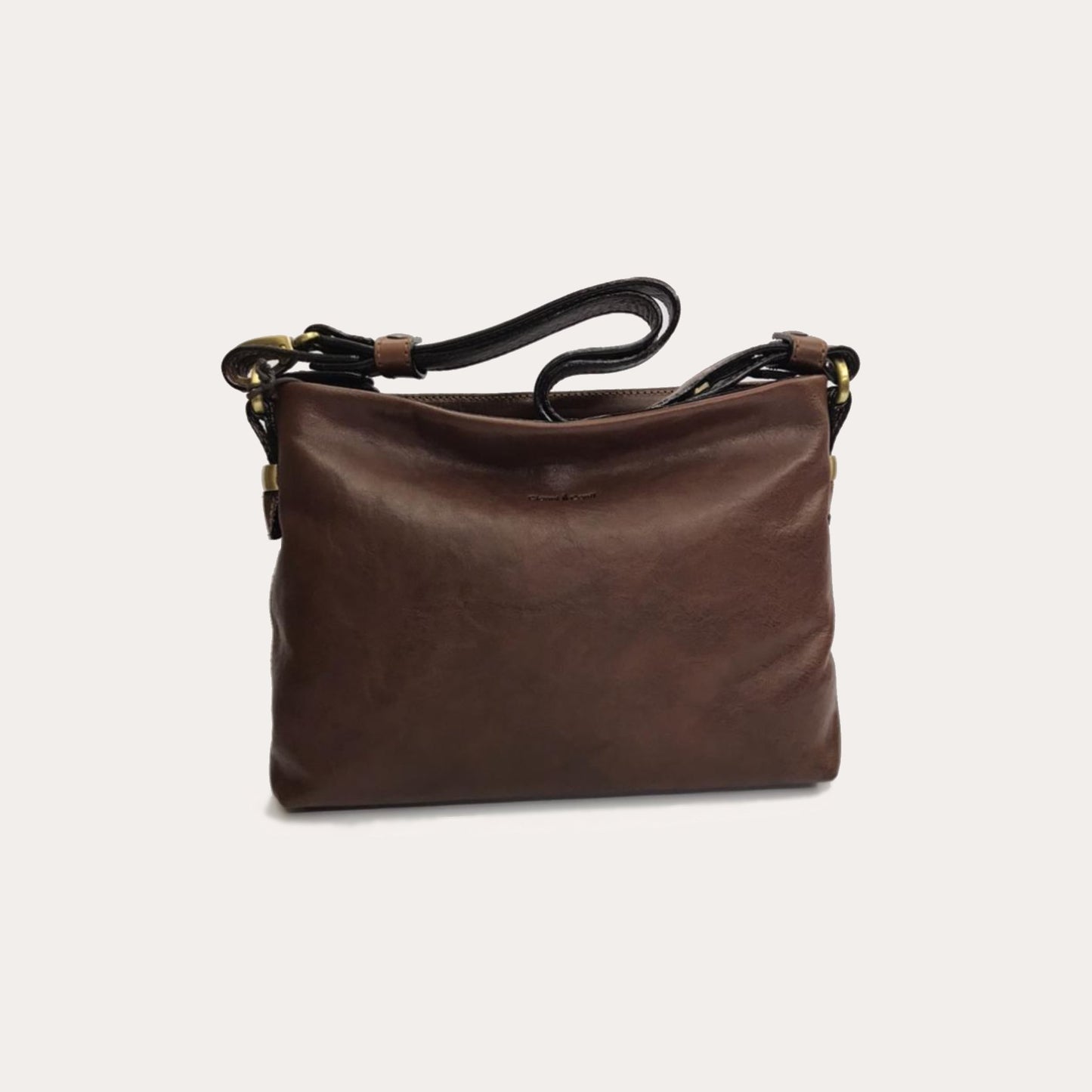 Gianni Conti Brown Leather Bag