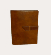 Load image into Gallery viewer, Cognac Leather A4 Folio/Notebook Cover
