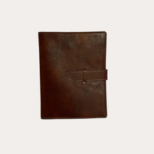 Load image into Gallery viewer, Brown Leather A4 Folio/Notebook Cover
