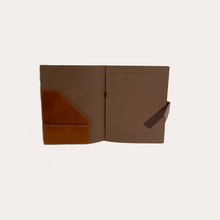 Load image into Gallery viewer, Cognac Leather A4 Folio/Notebook Cover
