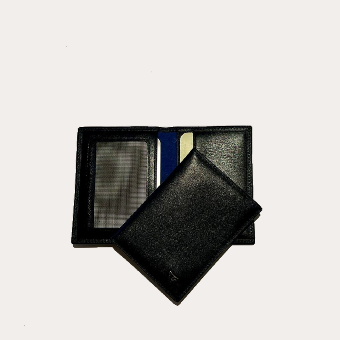 Navy Credit Card Holder with ID Window