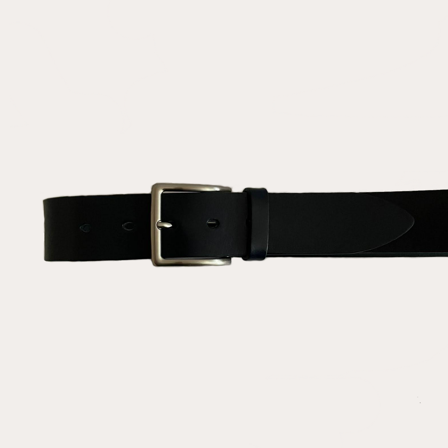 Black Leather Casual Belt