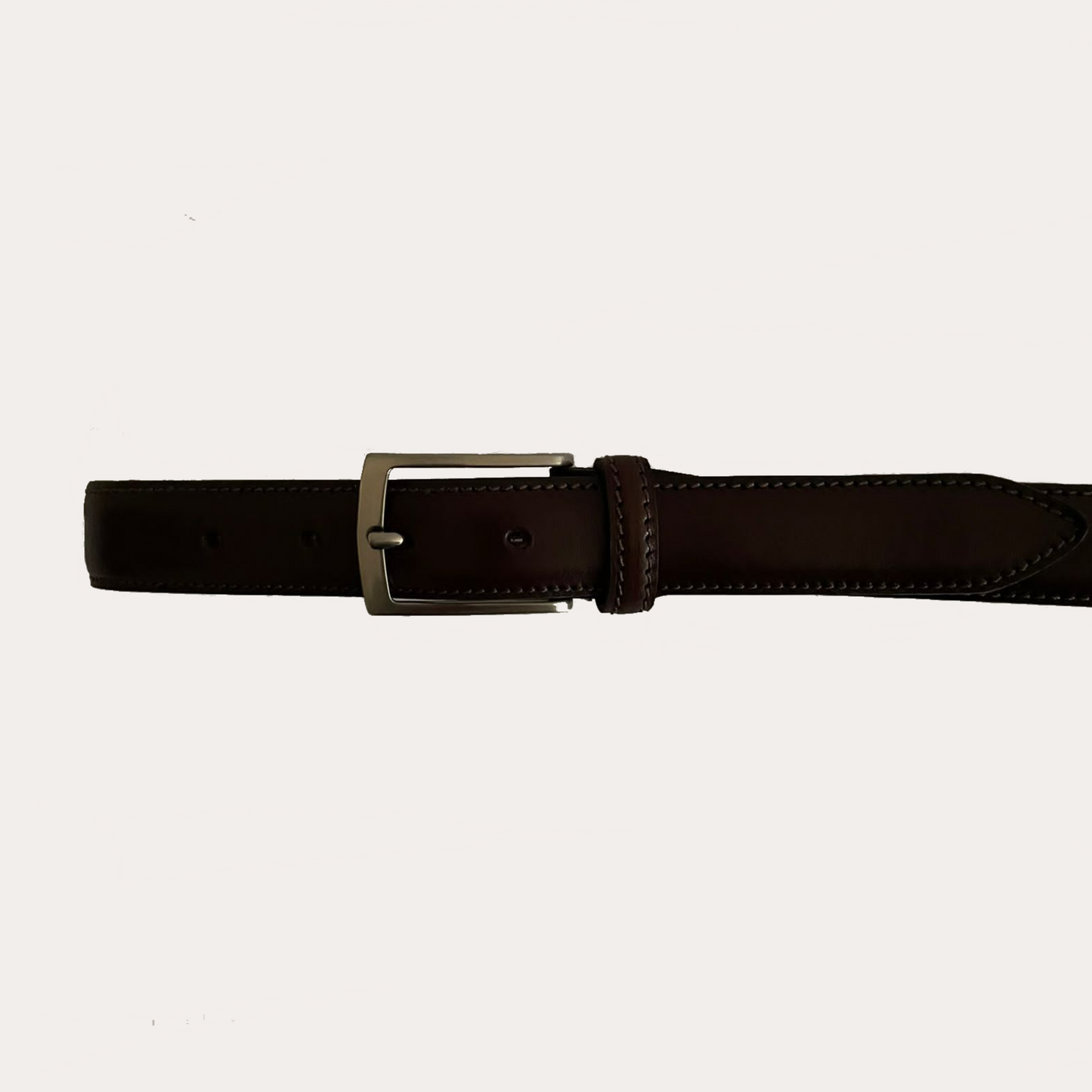 Dark Brown Leather Belt