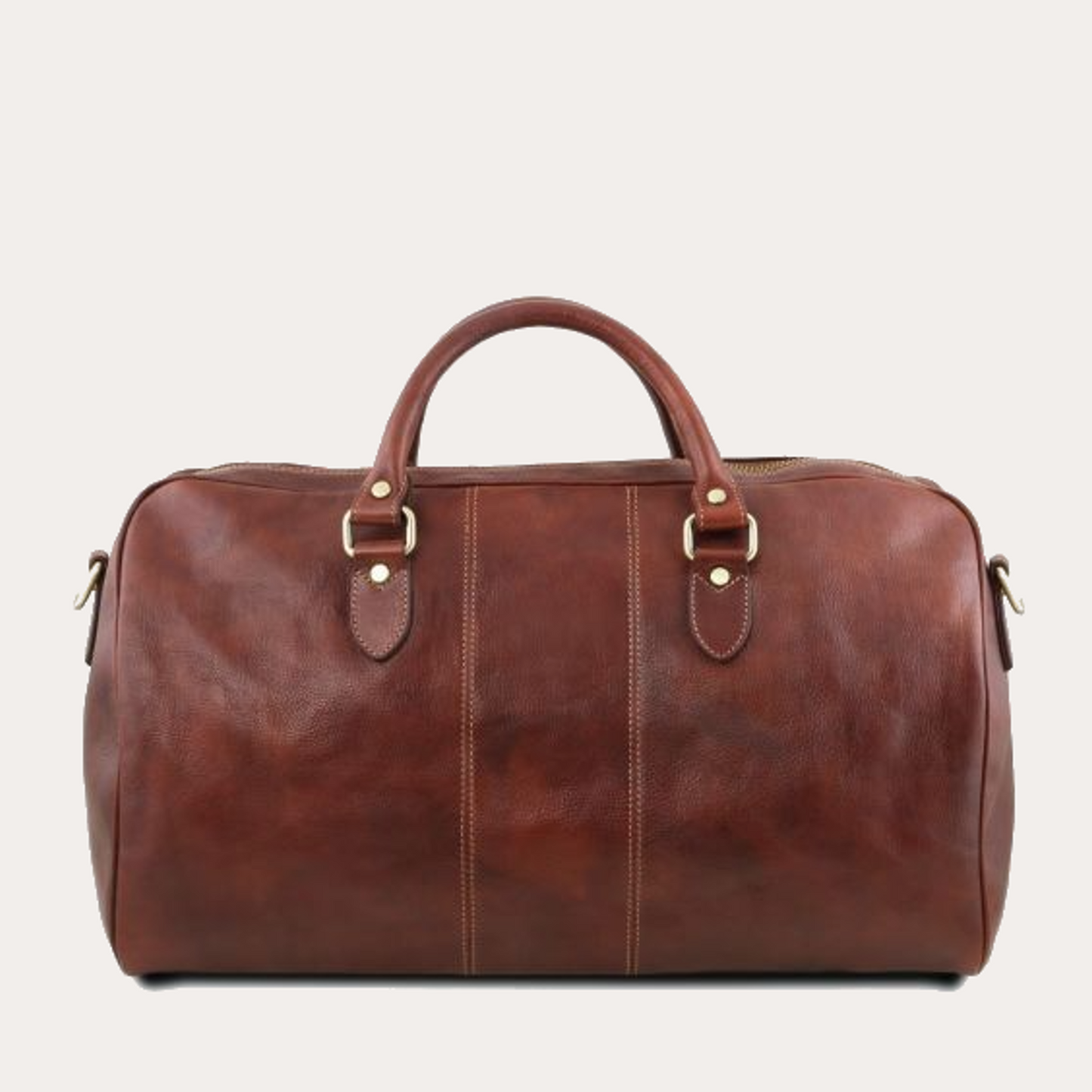 Tuscany Leather Brown Leather Travel Bag-Large Size