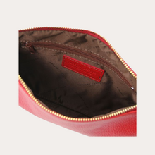 Load image into Gallery viewer, Tuscany Leather Soft Lipstick Red Leather Clutch/Crossbody Bag
