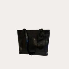 Load image into Gallery viewer, Black Leather Shoulder Bag
