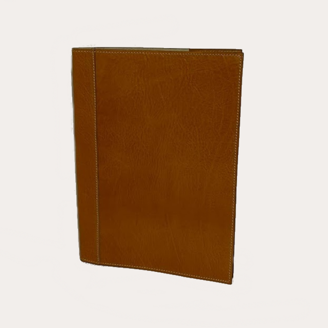 Chiarugi Cognac Leather A4 Notebook/Diary Cover