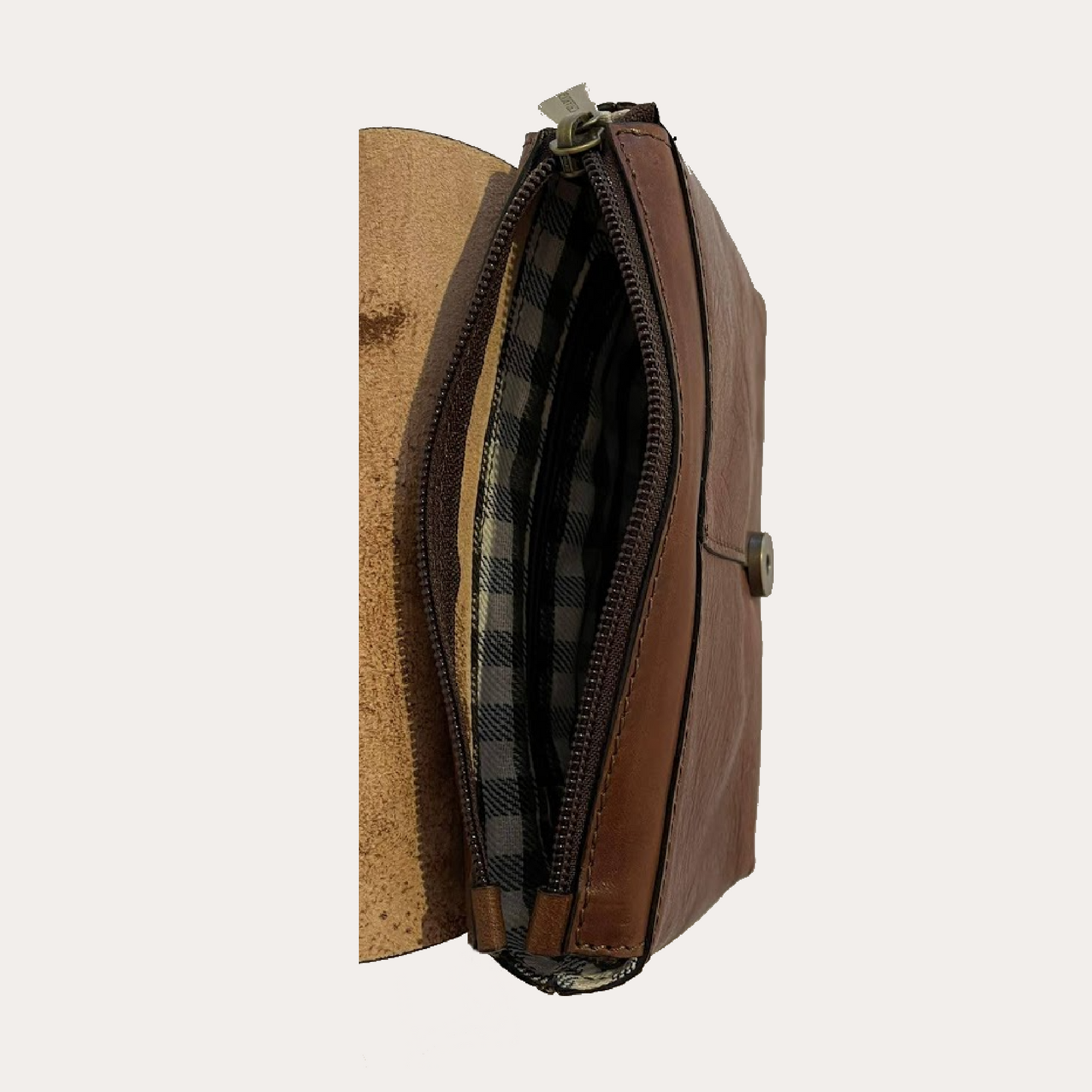Chiarugi Brown Leather Belt Bag