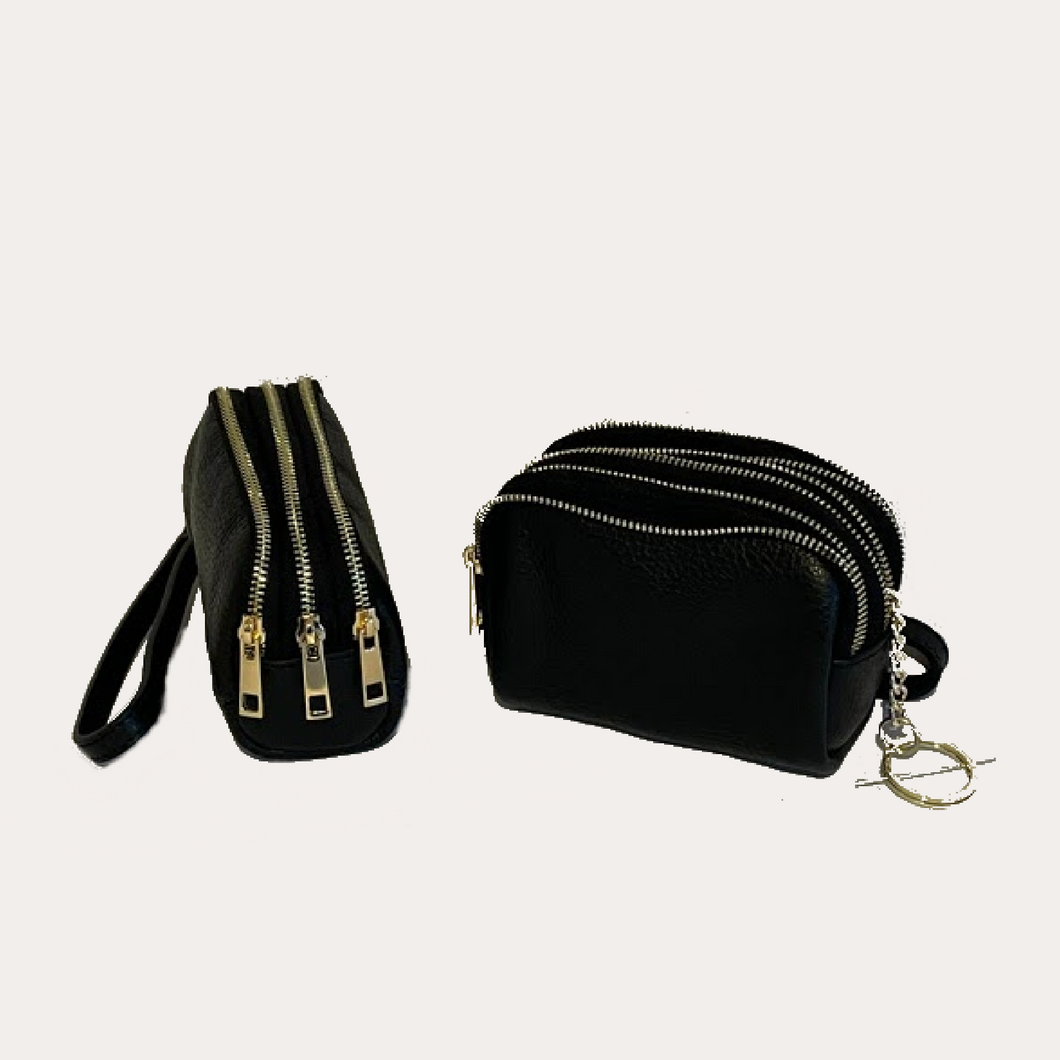 Black Leather Purse