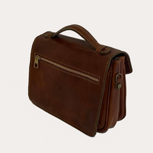 Load image into Gallery viewer, Brown Leather Crossbody Bag
