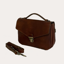 Load image into Gallery viewer, Brown Leather Crossbody Bag
