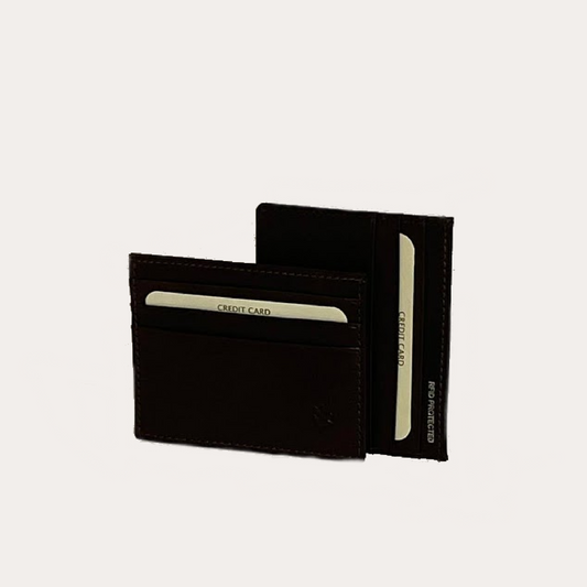 Brown Leather Credit Card Holder