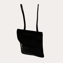 Load image into Gallery viewer, Black Leather Neck Purse
