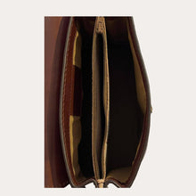 Load image into Gallery viewer, Brown Leather Bag with Flap
