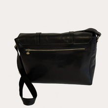 Load image into Gallery viewer, Black Leather Satchel
