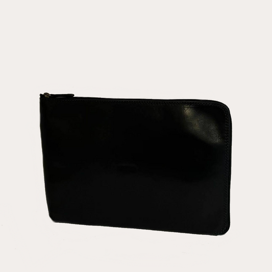 13'' Black Leather Document/Computer Sleeve