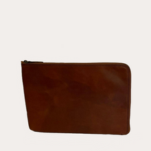 Load image into Gallery viewer, 13&#39;&#39; Brown Leather Document/Computer Sleeve
