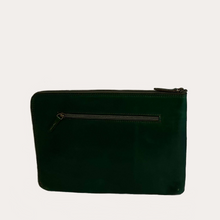 Load image into Gallery viewer, 13&#39;&#39; Green Leather Document/Computer Sleeve
