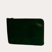 Load image into Gallery viewer, 13&#39;&#39; Green Leather Document/Computer Sleeve
