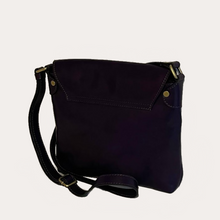 Load image into Gallery viewer, Purple Leather Bag with Flap
