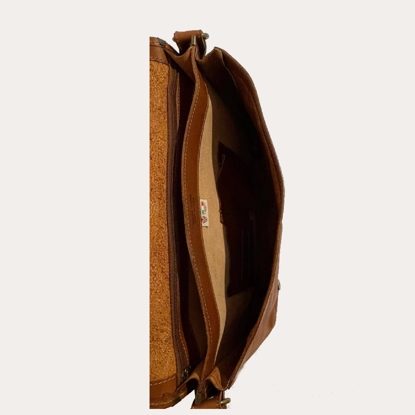 I Medici Brown Leather Messenger Bag