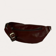 Load image into Gallery viewer, Maroon Leather Bum Bag
