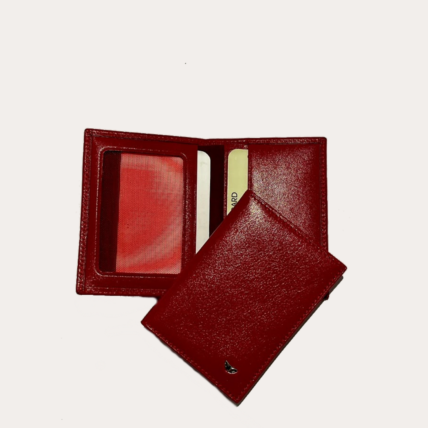 Red Credit Card Holder with ID Window