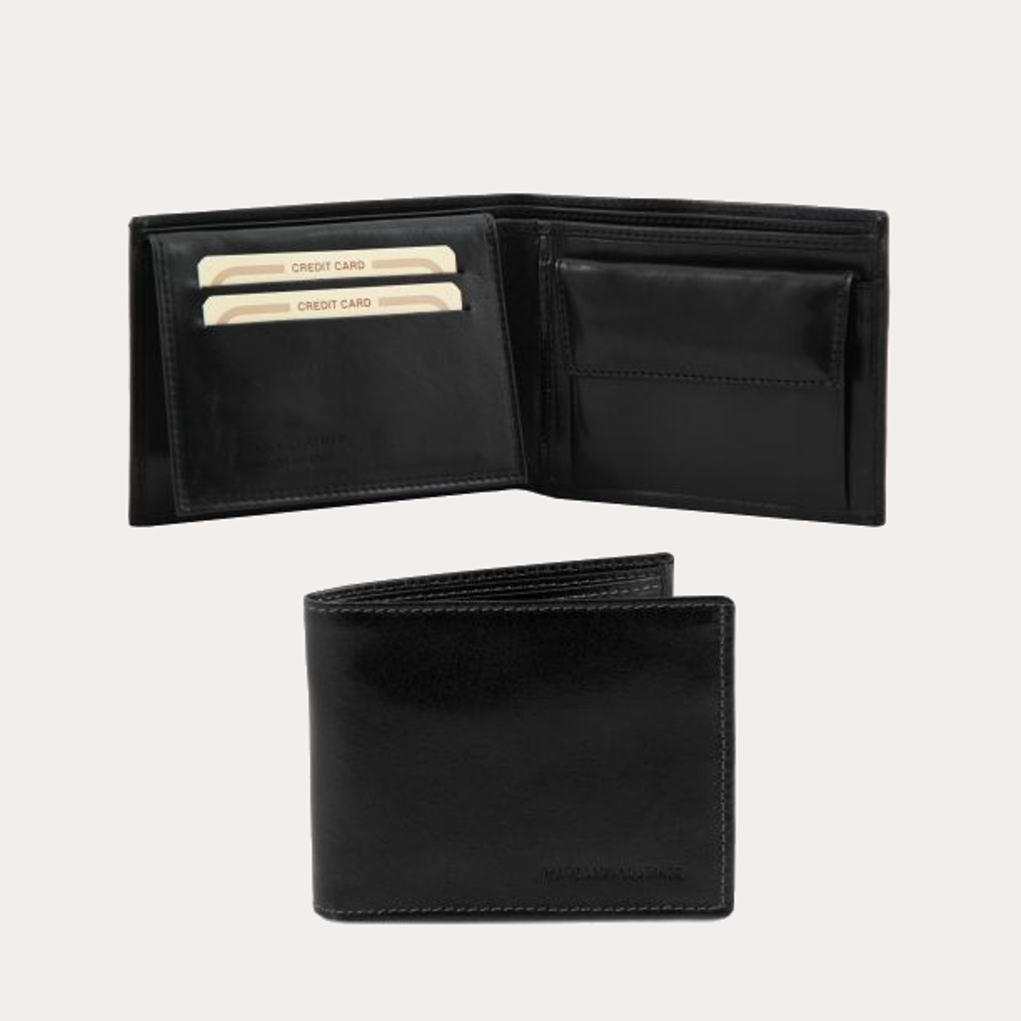 Mens wallet hotsell with coin section