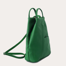 Load image into Gallery viewer, Tuscany Leather Green Hammered Leather Backpack
