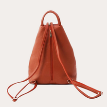 Load image into Gallery viewer, Tuscany Leather Brandy Hammered Leather Backpack
